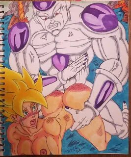 princeadam, female goku, frieza, son goku, dragon ball, dragon ball gt, dra...