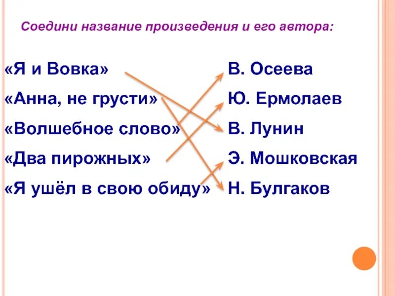 Соедини стрелкой название произведения и его автора. Сидини автора с егопроизведением. Соедини автора с его произведением. Соедините автора с его произведением. Как правильно назвать рассказ