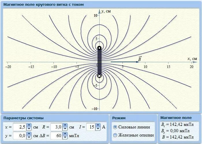 Изобразить магнитное поле витка с током. Силовая картина магнитного поля кругового витка. Круговой виток в магнитном поле. Силовая картина магнитного поля кругового витка с током. Магнитное поле кругового витка с током.