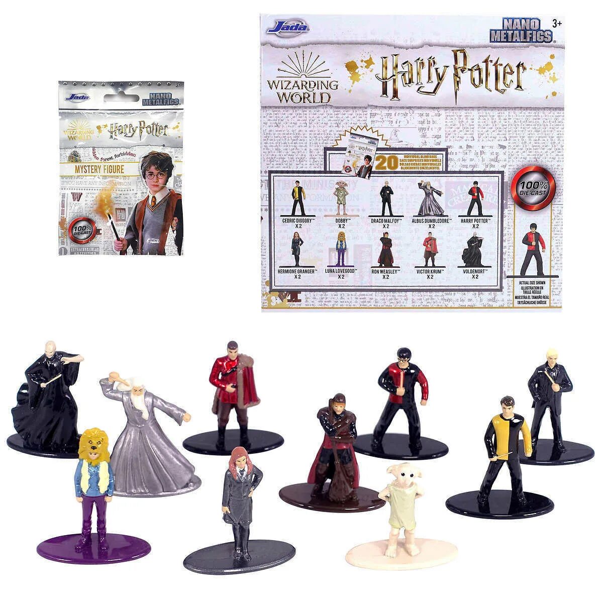 Мистери ворлд купить. Mystery Figure Harry Potter Jada Toys вся коллекция. Harry Potter Nano Metalfigs Blind Bag.