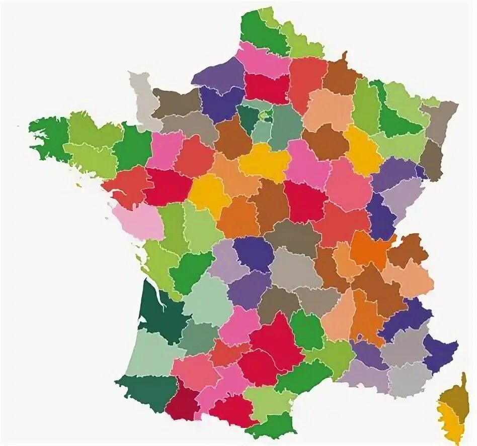 Карта Франции. Территория Франции без фона. Карта Франции без фона. Карта Франции с провинциями.