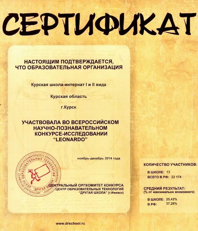 Леонардо конкурс исследовательских. Конкурс леонардо. сертификат участника леонардо. российского научно-познавательного конкурса «леонардо.