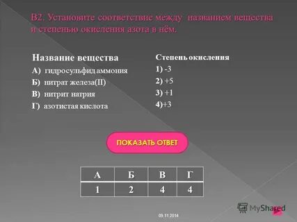 Найти соответствие между названием и формулой