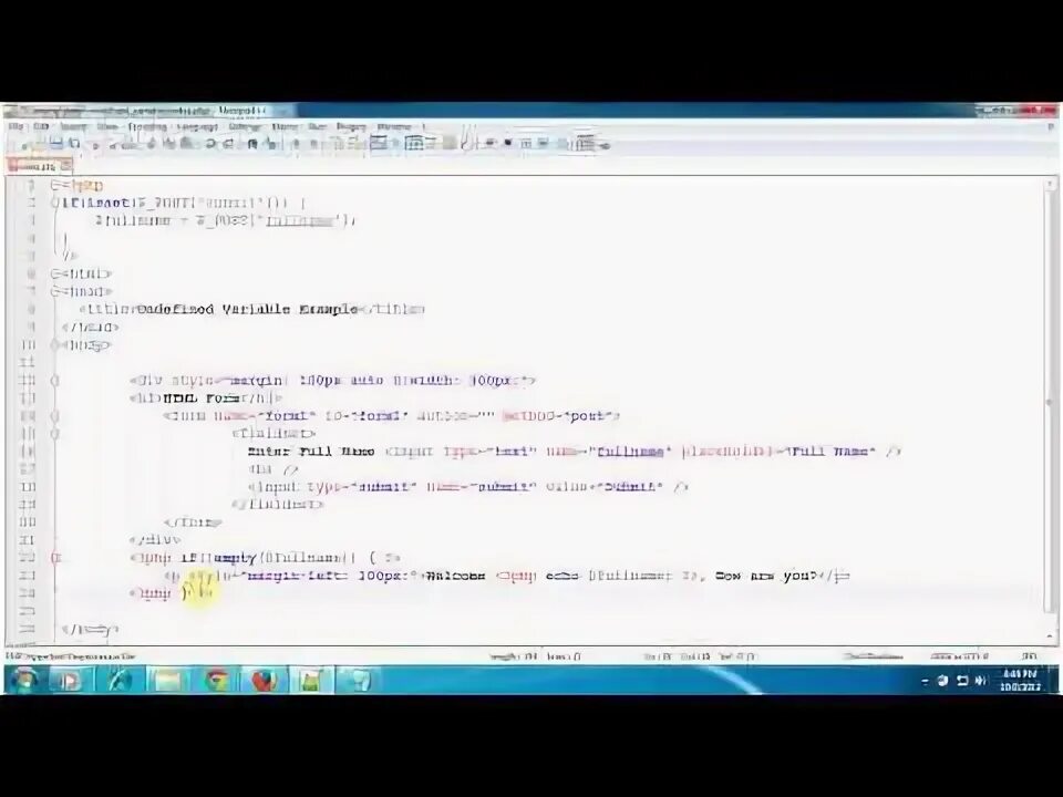 Undefined variable php. Undefined variable php