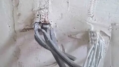 Штукатурка проводов