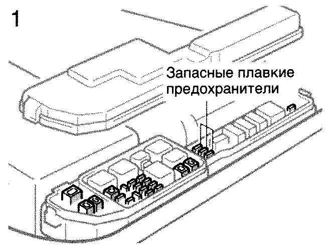 Предохранители камри 40 2.4 в салоне Начинка SV40-43 "2" Toyota Camry (V40), 1,8 л, 1997 года наблюдение DRIVE2