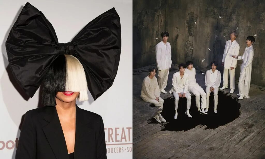 Sia feat перевод. Бтс и сиа. bts sia on. sia bts коллаб. bts sia фото.