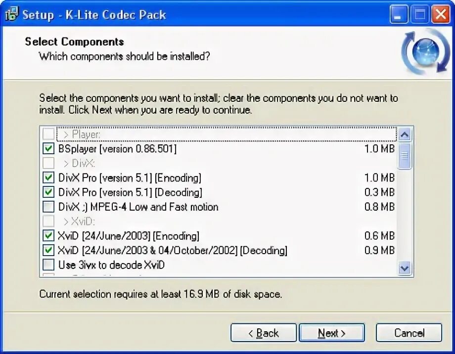 Windows 11 codec pack. K–Lite codec Pack 6.7.0 (Full). HP cio components installer.