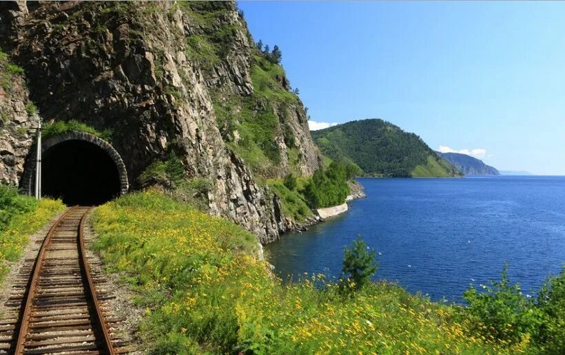 Кругобайкальская железная дорога фото