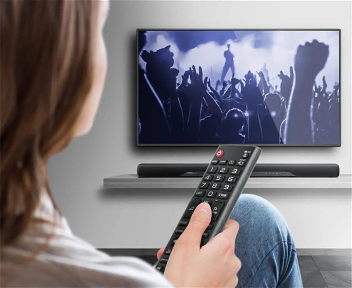 He to turn on the tv