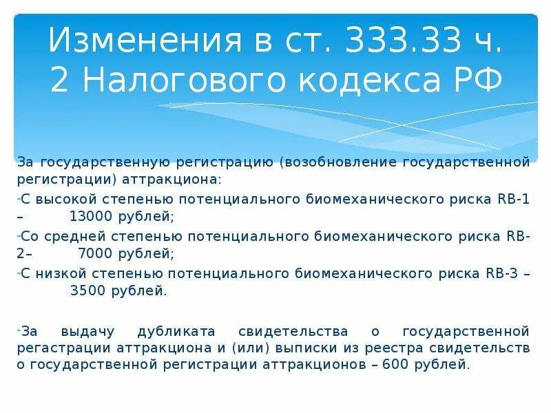 Статья 333.19 нк рф. Степень биомеханического риска аттракционов. Степени биомеханических рисков. 333 Налогового кодекса. Статья 333.33 налогового кодекса.