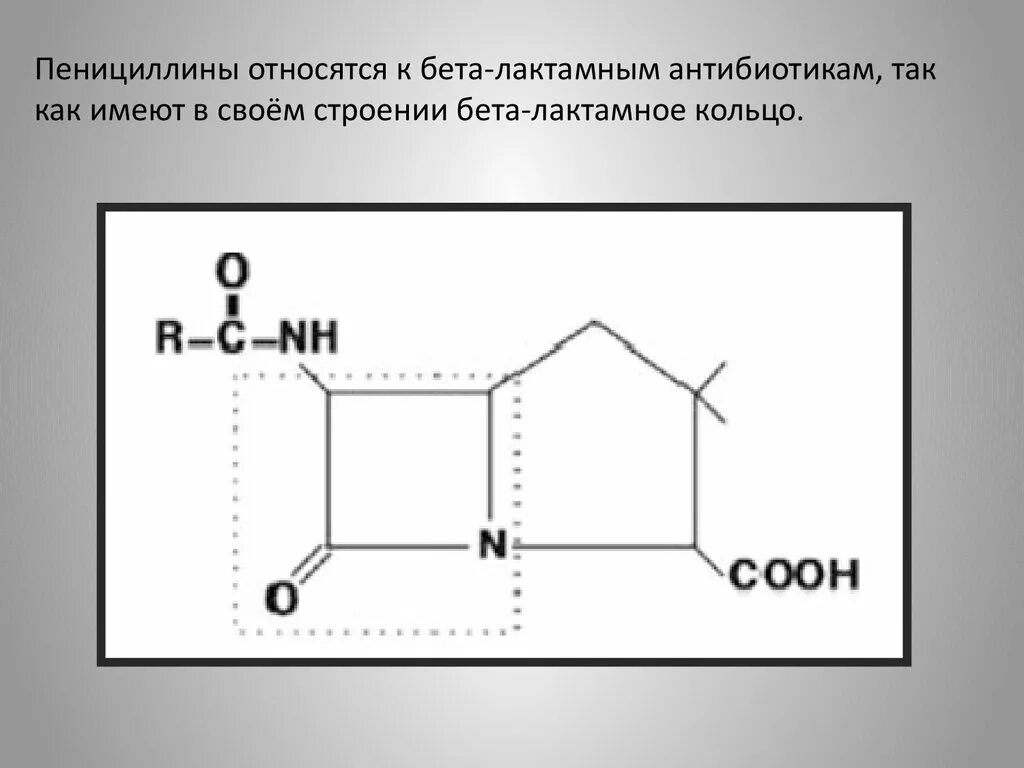 Бета лактамные антибиотики строение. Бета лактамное кольцо. Бета лактмазное кольцо. Пенициллин бета лактамный антибиотик.