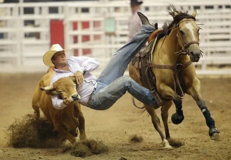 He is riding