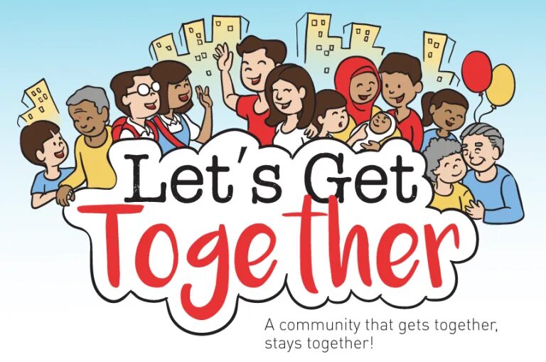 Lets go together. Get together. family get together. открытка lets get together. get картинка.