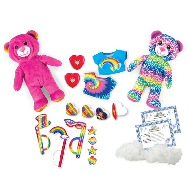 Материалы для создания игрушки. Build-a-bear 90303 студия мягкой игрушки. набор плюшевых игрушек. одежда для мягких игрушек. игрушечная одежда для мягких игрушек.