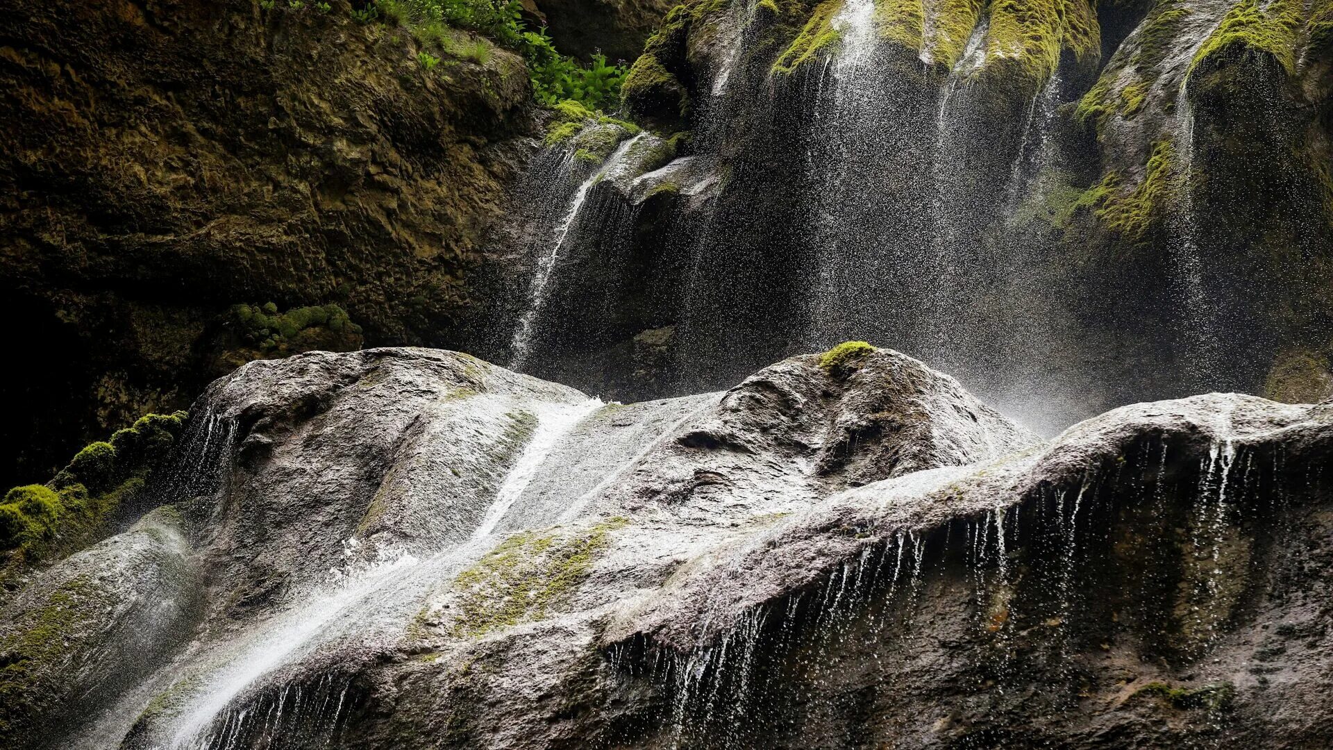 Chegem waterfalls, waterfall, Russia, Kabardino-Balkarian Republic, Chegemskiy r