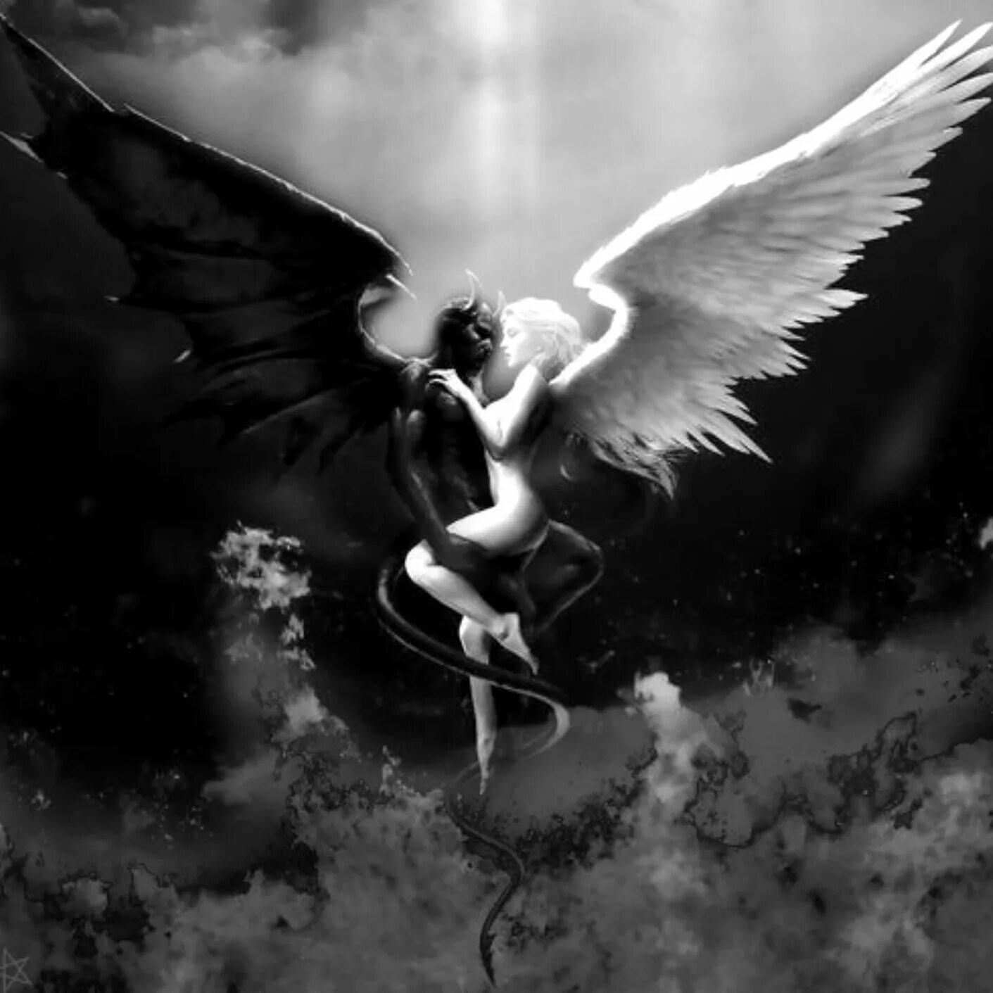 Angel s love. Belial Падший ангел. Ангел и демон. Ангел с крыльями. Черный ангел.