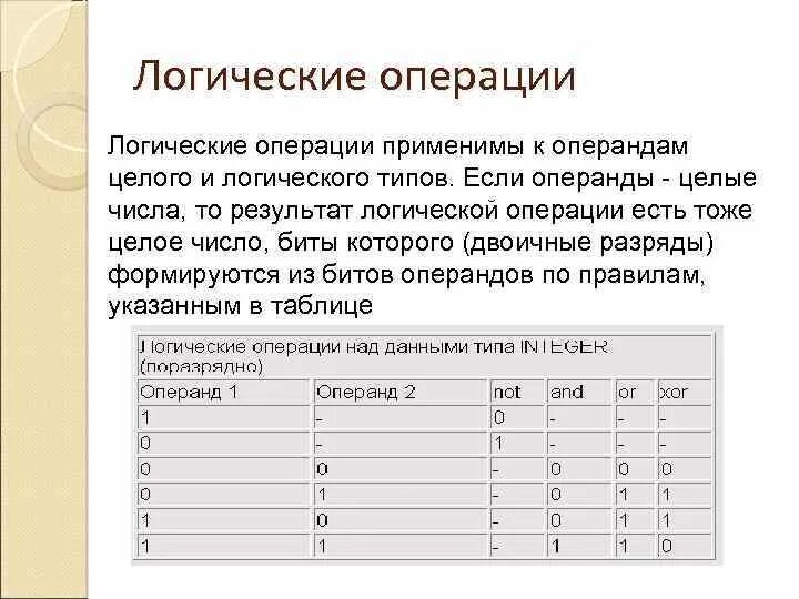 Операция не применима к типам boolean