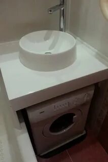 Накладная раковина над стиральной
