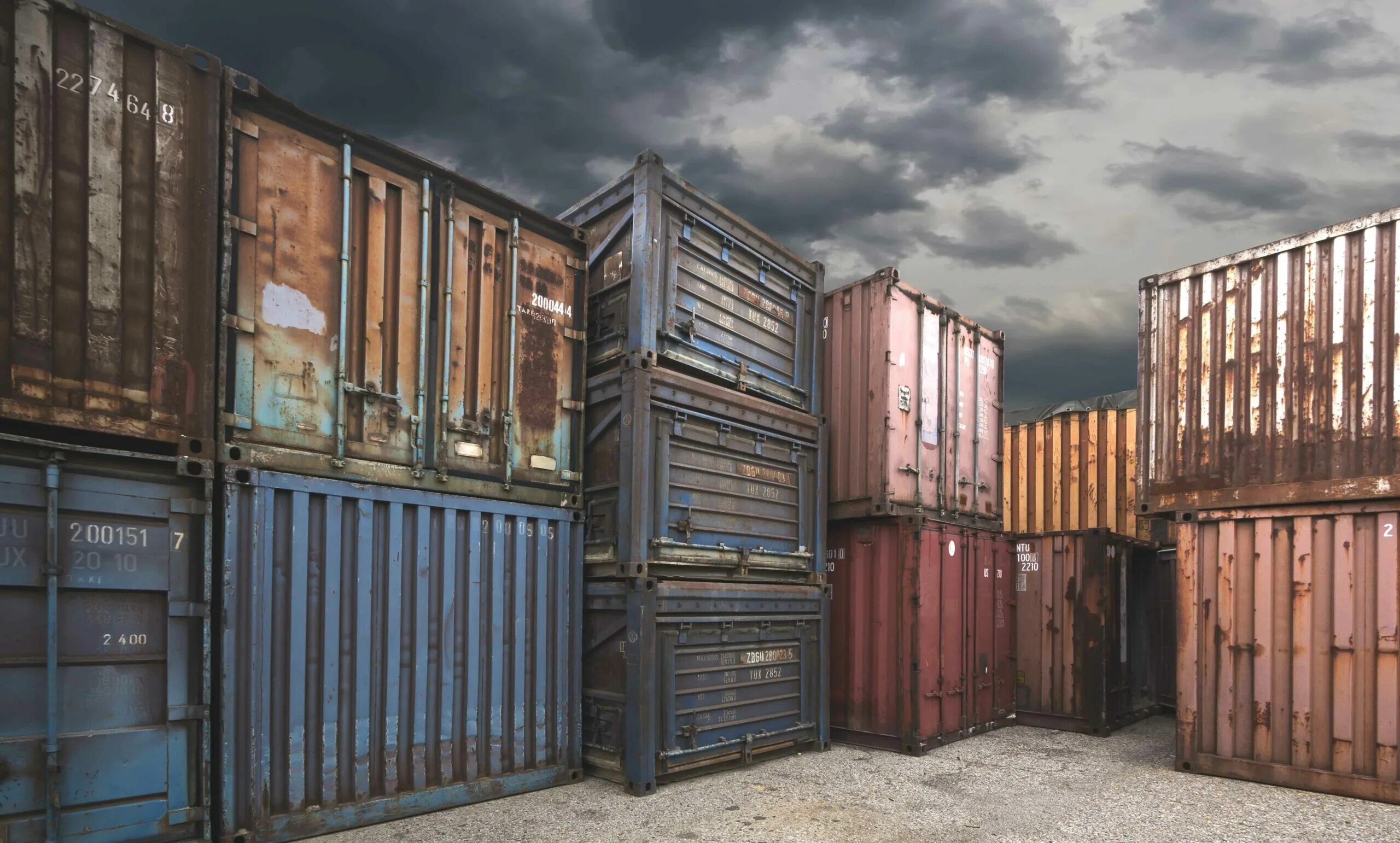 Shipping container rust