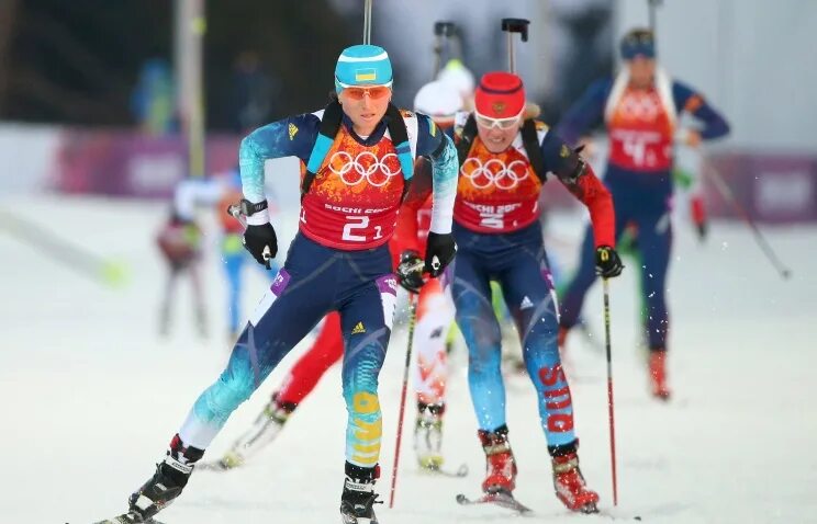 эстафета биатлон олимпийских игр 2014