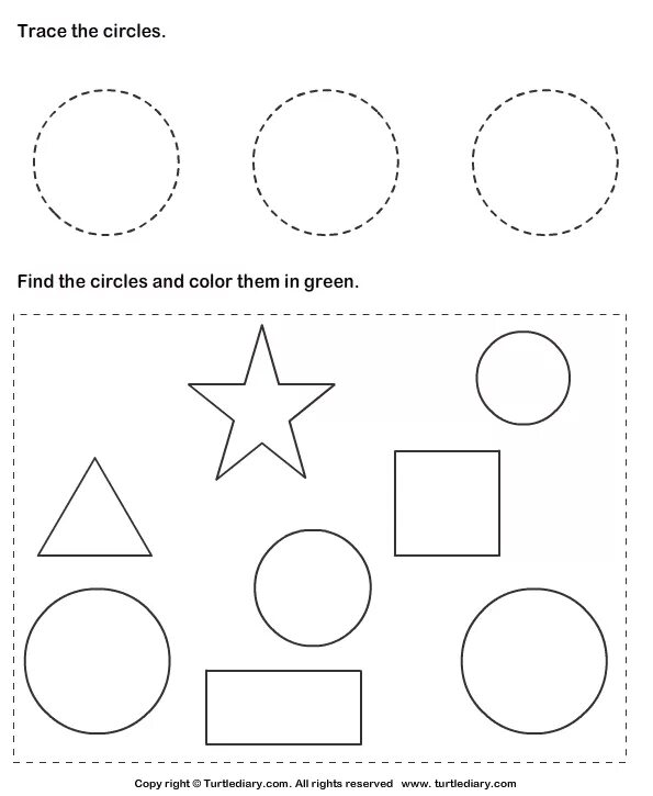 Trace and circle