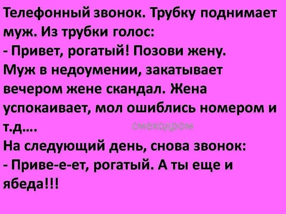 Анекдот про ябеду. А ты еще и ябеда анекдот. Анекдот про трубку. Рогатому мужу привет.