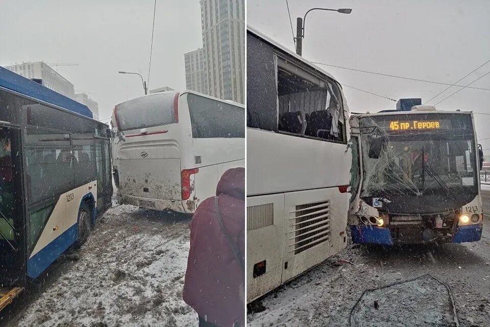 Трагедия в питере с автобусом видео