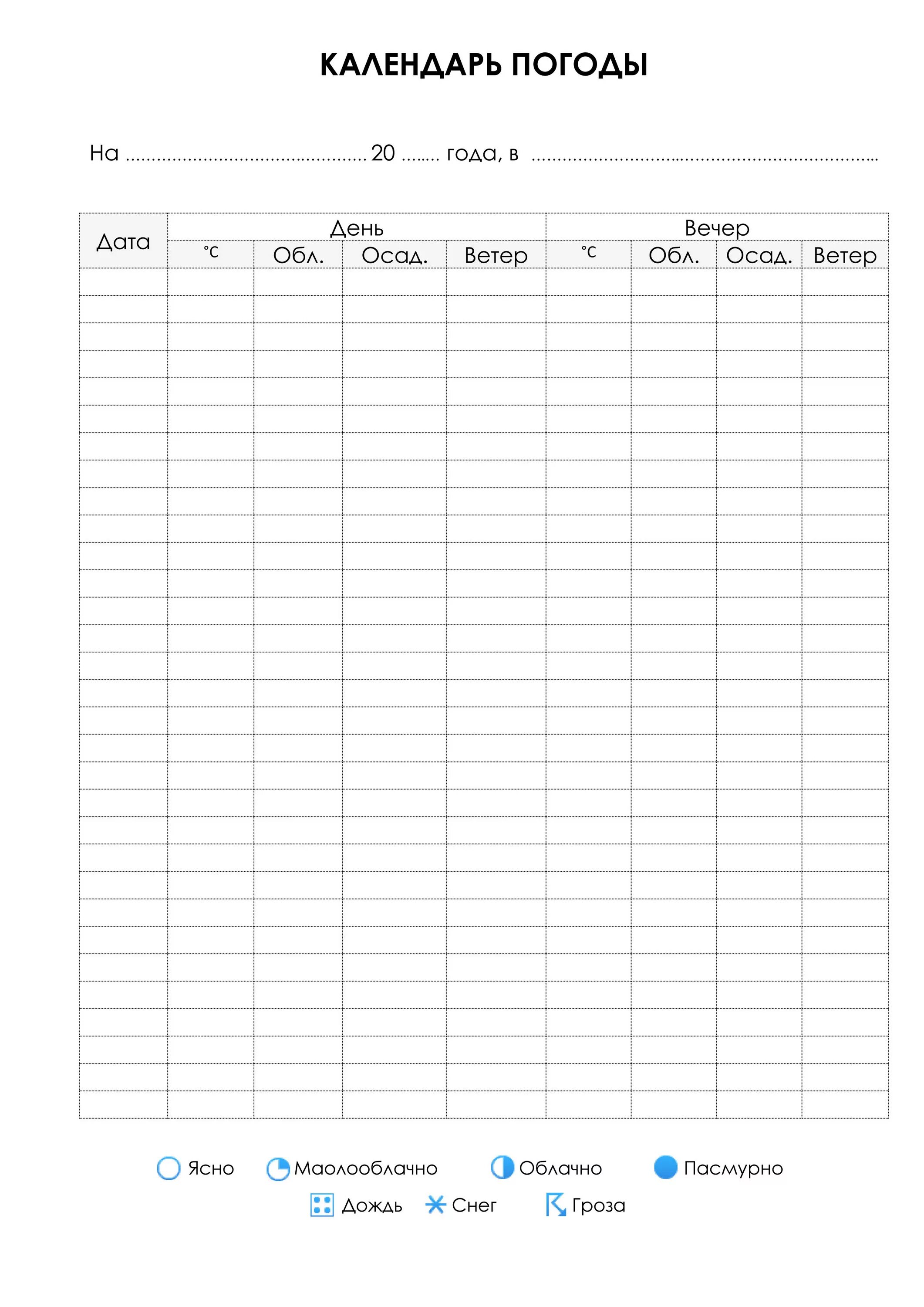 Календарь погоды. Календарь погоды для школьников. Наблюдения за погодой для школьников. Календарь погоды таблица. Дневник наблюдений за погодой 2024 год