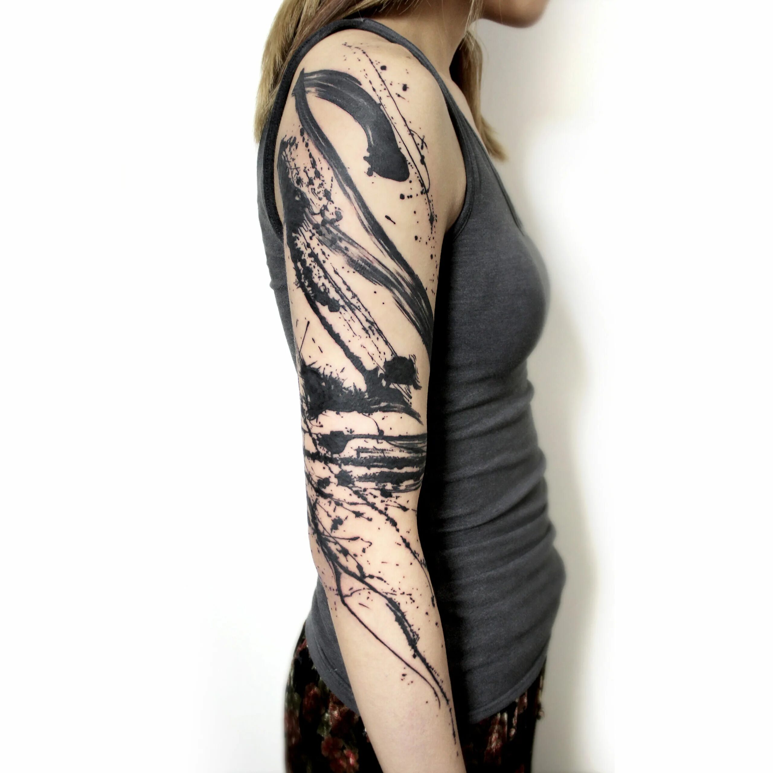 Рукав тату. Рукав тату. Абстракция рукава. Тату на руке. Абстракция рукава.