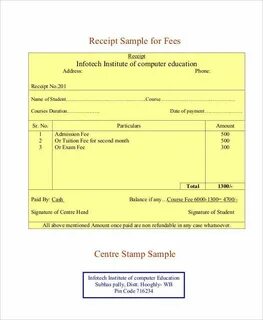 Receipt bill