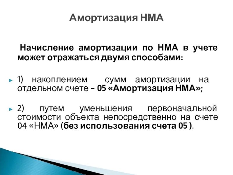 Срок амортизации нма. Амортизация по НМА. Амортизация по нематериальным активам начисляется. Как начисляется амортизация по нематериальным активам. Начислен износ нематериальных активов.