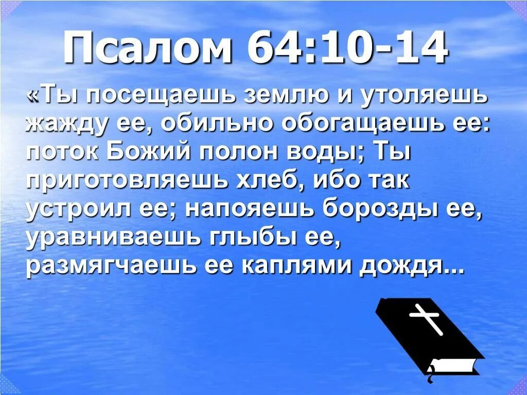 Псалом 3 толкование. Поднимите глаза ваши на высоту небес. Псалом 64. Венчаешь лето благости твоей и стези твои источают тук. Псалом 64:10.