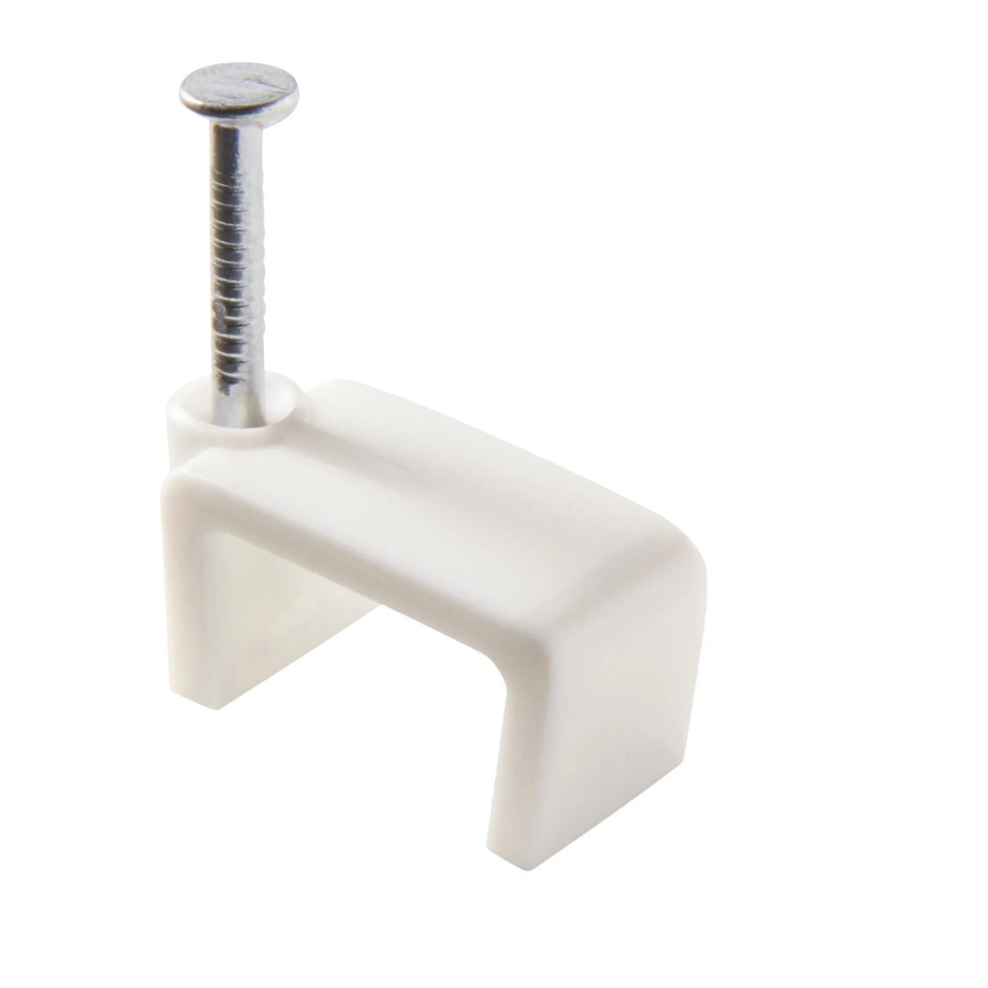 Скоба круглая с гвоздем экопласт 7. Скоба крепежная для кабеля r 12 (50шт. Крепеж кабеля круглый 12 мм, белый (упак. Скоба фиксаторная гайка крепежная. Плоская пластиковая скоба 8мм, 50шт tdm sq0513-0012.