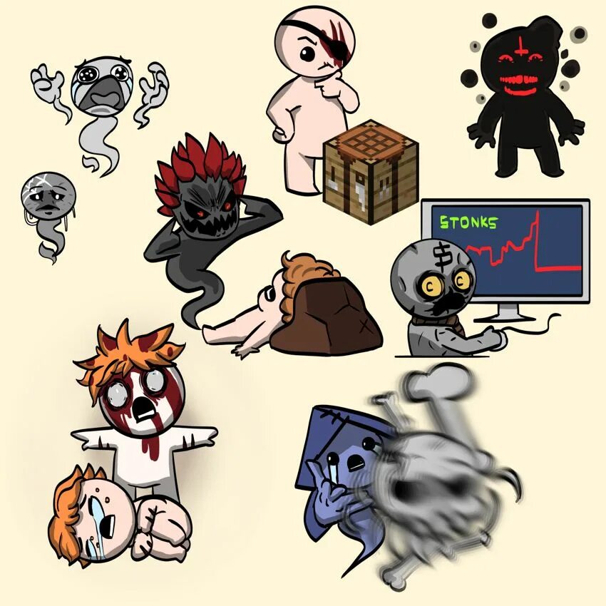 Jacob isaac. The binding of isaac. the binding of isaac боссы. the binding of isaac персонажи. tboi.