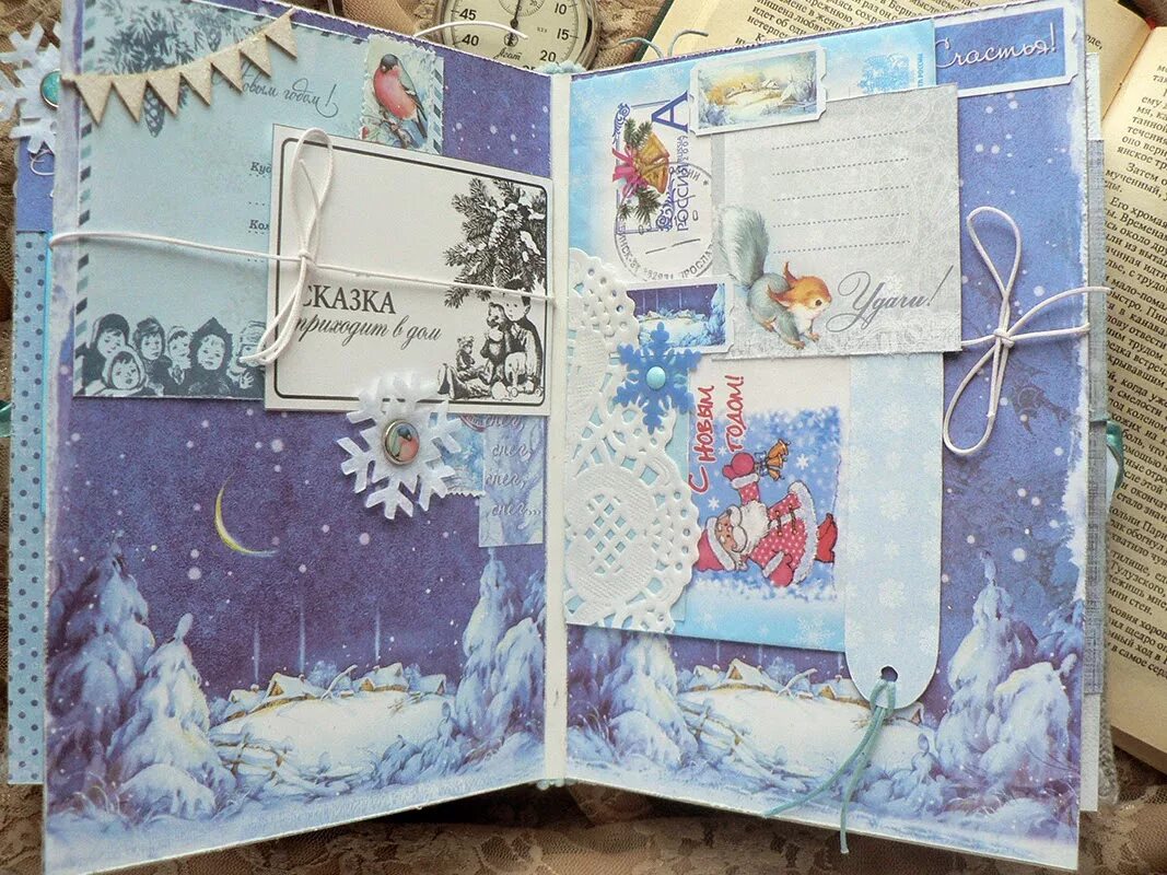 Новогодний альбом скрапбукинг. Альбом на новый год своими руками. Новогодний альбом скрапбукинг. Новогодний альбом своими руками. Альбом на новый год своими руками.