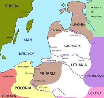 Карта ливонии