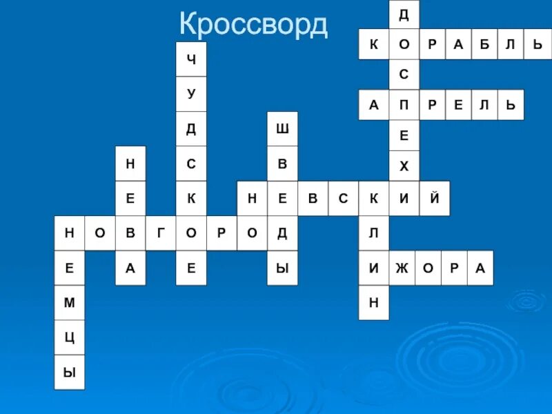 Кроссворд по теме Ледовое побоище. Кроссворд на тему защитники Отечества.