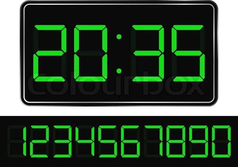 15 23 время. Циферблат электронных часов. Цифровые часы вектор. Табло электронных часов. Часы цифровые зеленые.