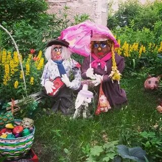 Какую игру затеяли дети в палисаднике