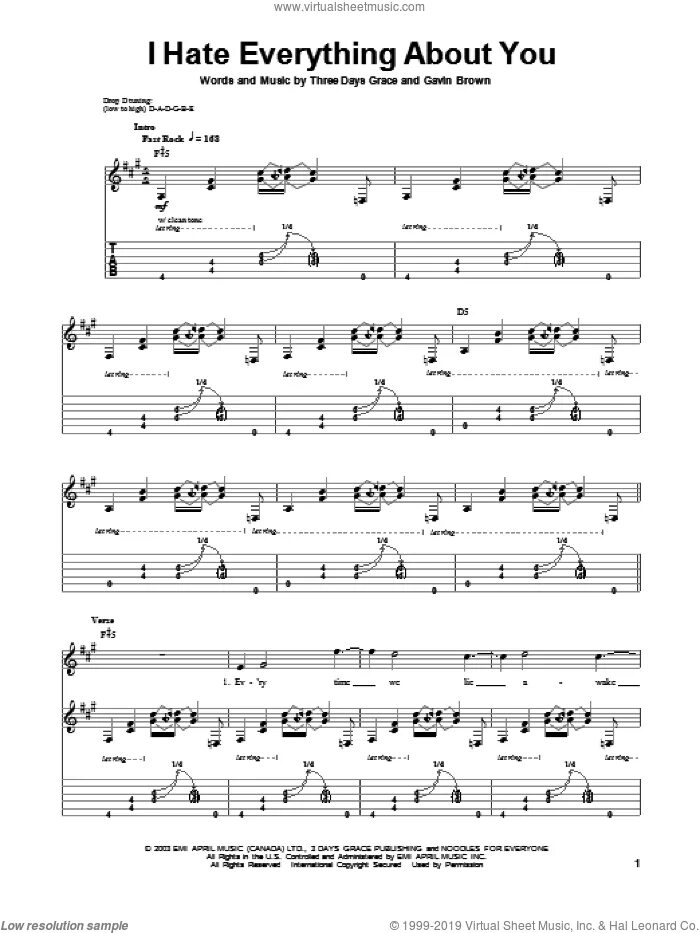 Hated аккорды. I hate everything about you three Days аккорды. I hate everything about you Ноты для фортепиано. Three Days Grace i hate everything about you. I hate everything about you three Days Grace картинка.