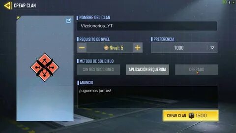Clan create
