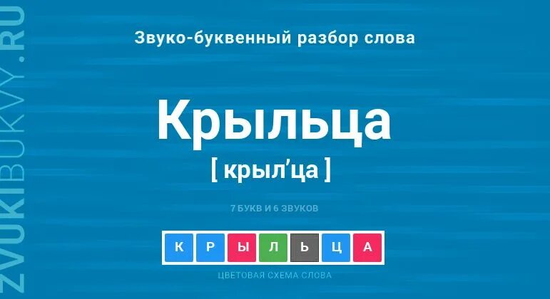 Крыльцо сколько букв