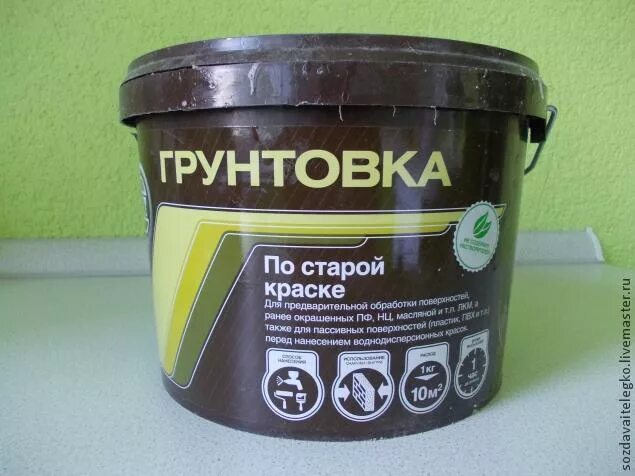 Можно ли грунтовку наносить на старую краску. Грунтовка по старой краске. грунт по старой краске. грунт по старым масляным краскам. грунтовка на старую краску.