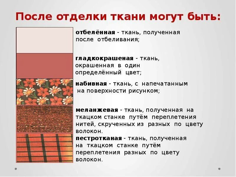 Обработка тканей этапы. Виды отделки ткани. Отделка тканей кратко. Методы отделки ткани. Отделка хлопчатобумажных тканей.