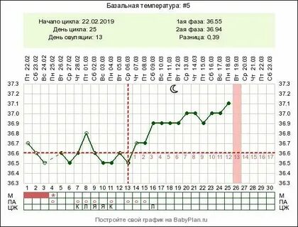 Базальная температура 36