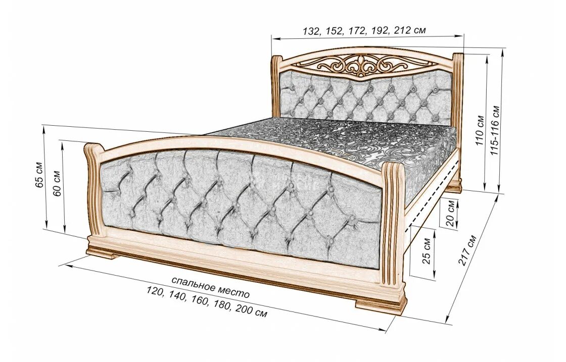 Какую форму имели кровати. Джаспер кровать. Высота спинок кровати из массива дерева. Конструкция кровати из дерева.