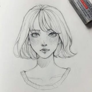 Нарисовать девочку короткие