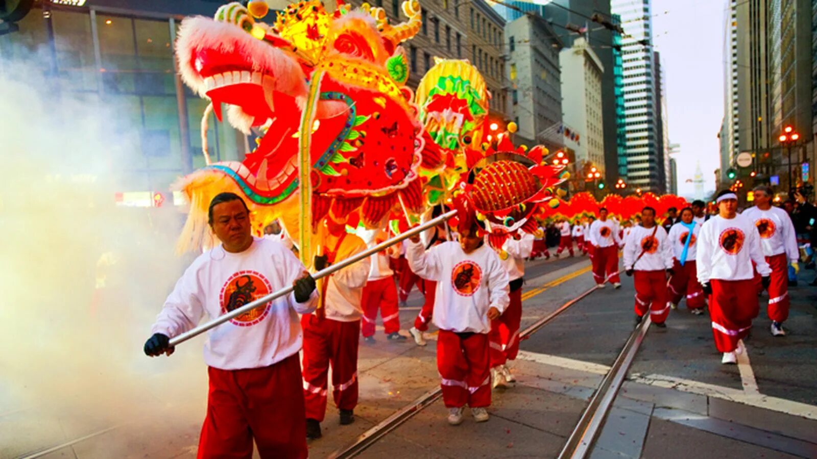 Celebrating chinese new year