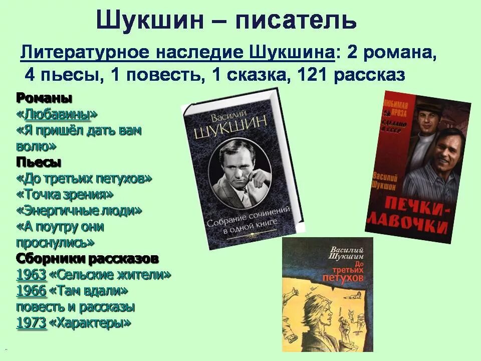 Название произведения первый. Книги Василия Шукшина список. Произведения рассказ Василия Шукшина. Литературная деятельность в.м Шукшина.